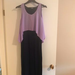 Pinkblush purple maternity maxi